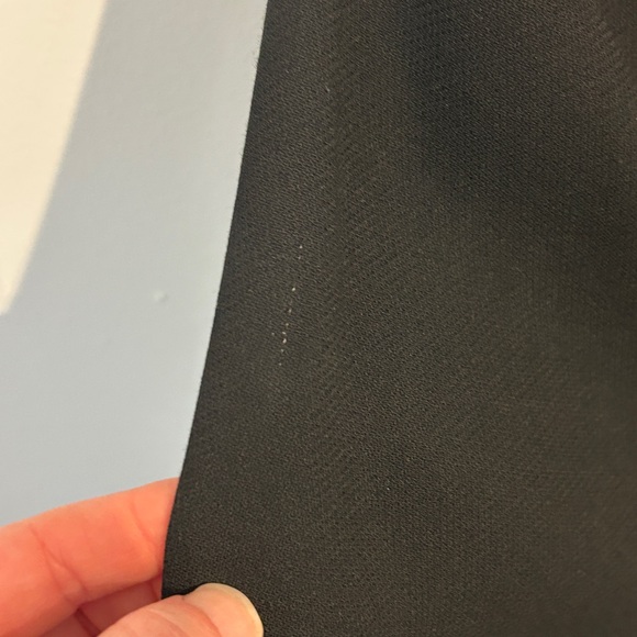 Doncaster Blazer Jacket Women’s Size 14 Black 100% Wool Suede Accent Tie Strap - Picture 5 of 9